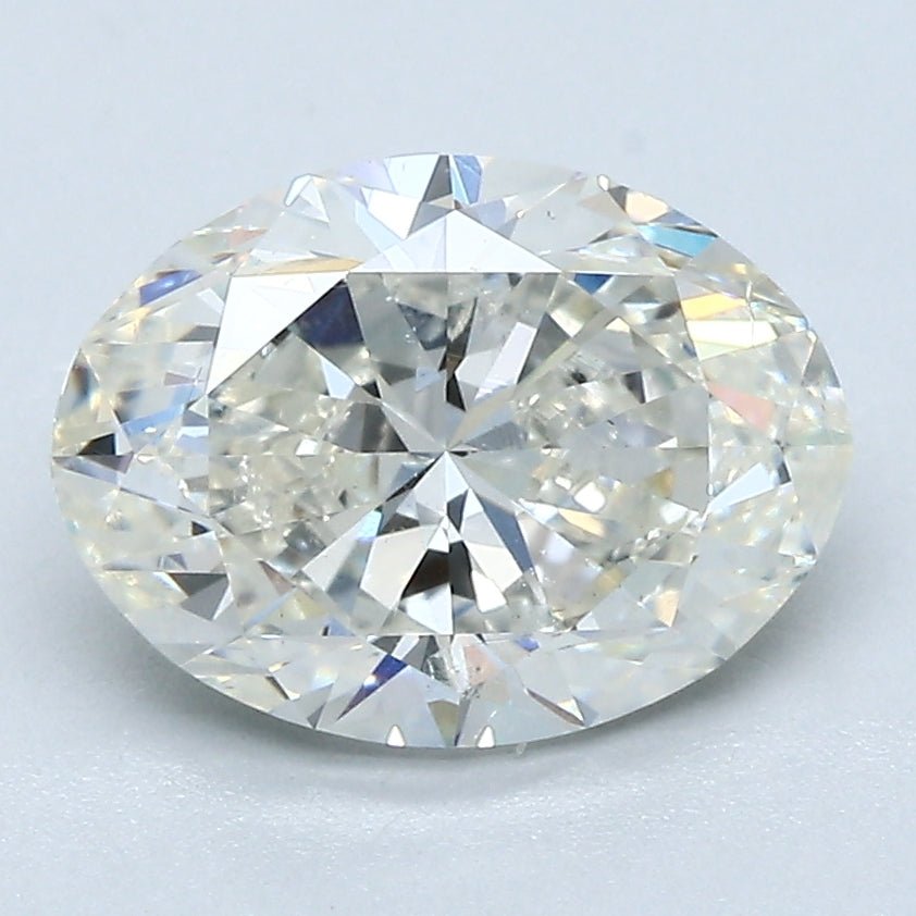 2.5 Carat Oval - Natural Diamond - 2.52 - I - SI2 - VG - EX - EX - Diamonds By Rothschild