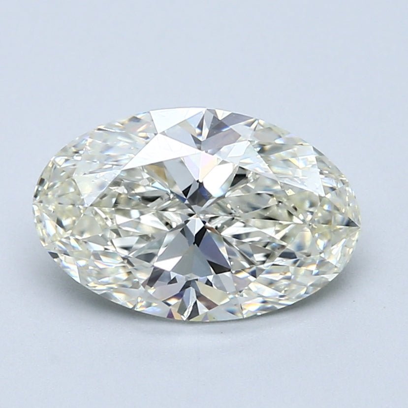 2.5 Carat Oval - Natural Diamond - 2.52 - J - SI1 - VG - EX - EX - Diamonds By Rothschild