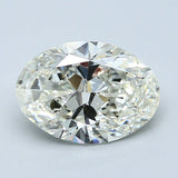 2.5 Carat Oval - Natural Diamond - 2.54 - K - I1 - VG - EX - EX - Diamonds By Rothschild