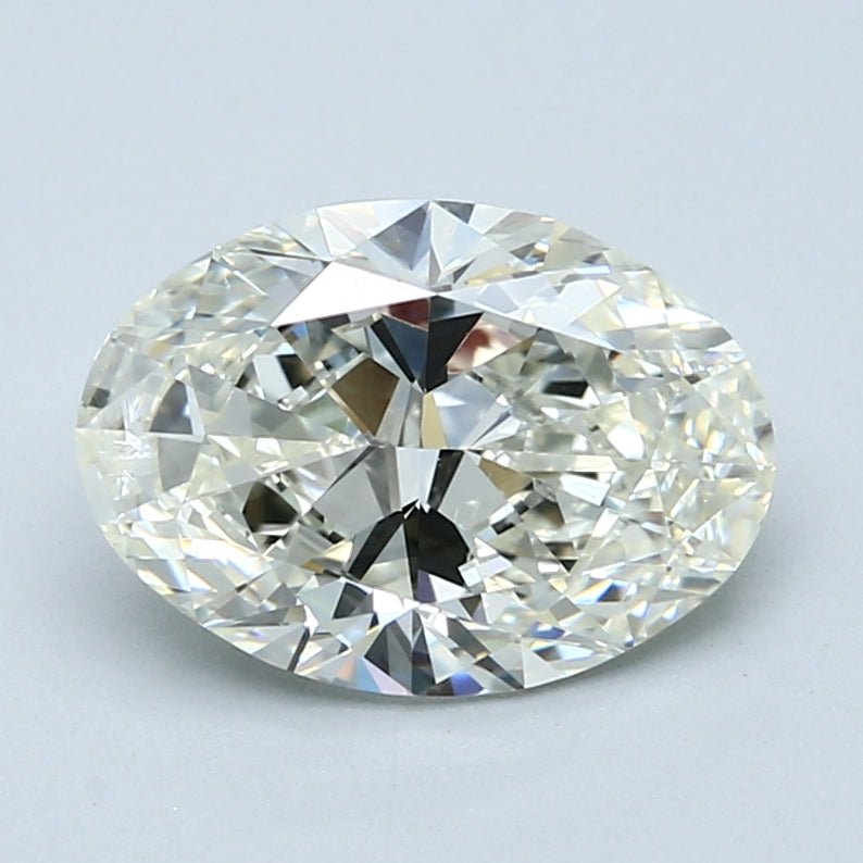 2.5 Carat Oval - Natural Diamond - 2.54 - K - I1 - VG - EX - EX - Diamonds By Rothschild