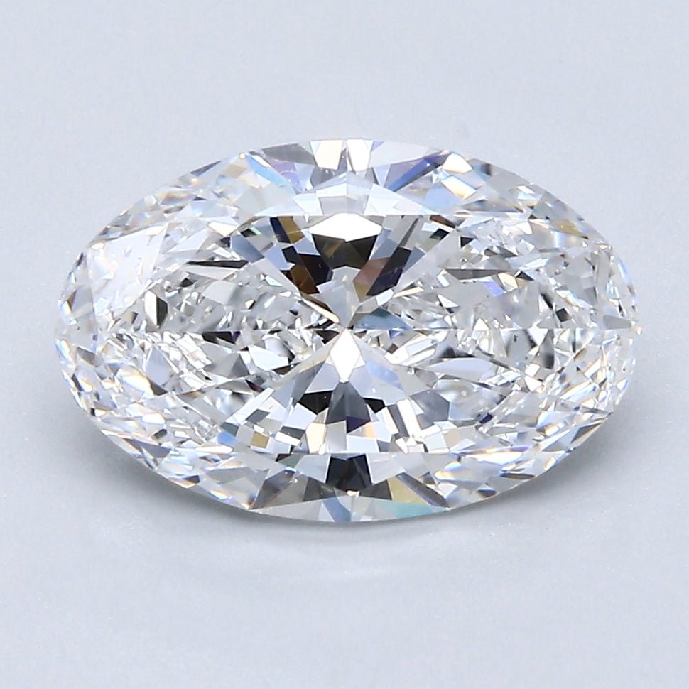 2.5 Carat Oval - Natural Diamond - 2.55 - D - VS2 - EX - EX - Diamonds By Rothschild