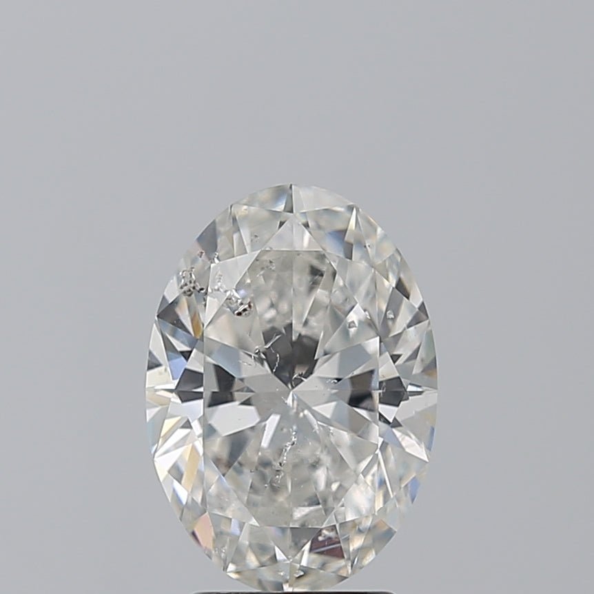 2.5 Carat Oval - Natural Diamond - 2.72 - G - SI2 - VG - EX - EX - Diamonds By Rothschild