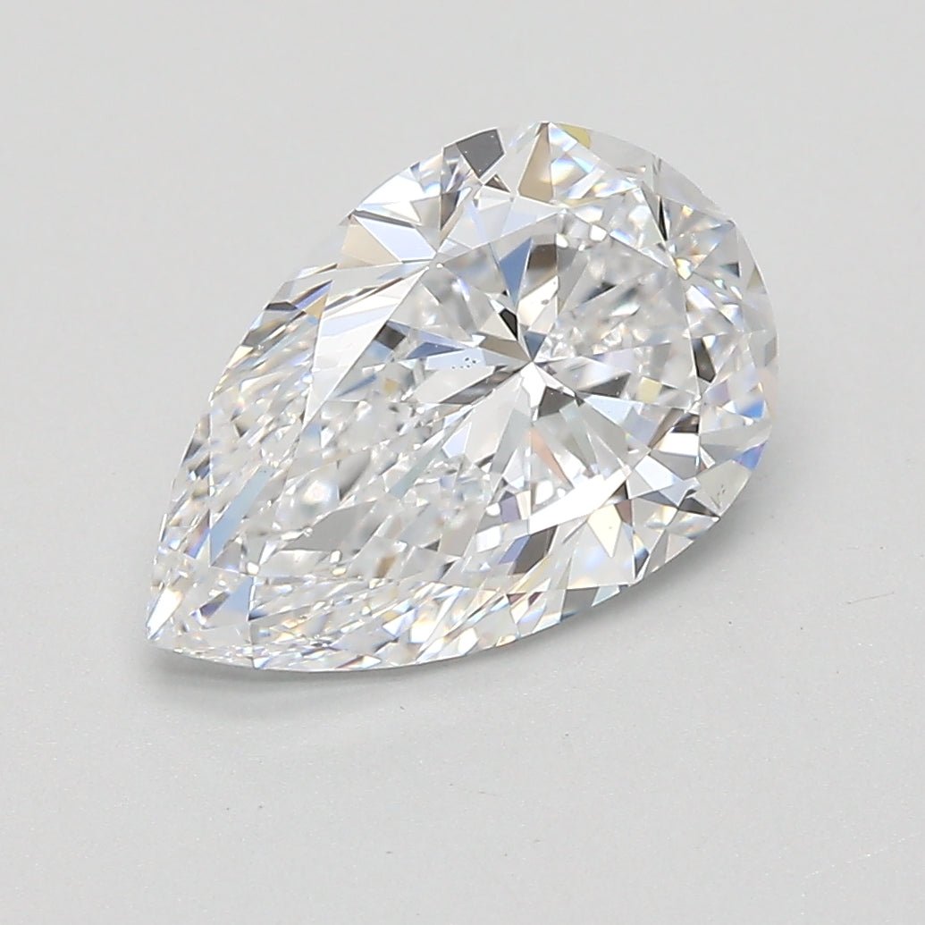 2.5 Carat Pear - Natural Diamond - 2.5 - D - VS2 - VG - EX - VG - Diamonds By Rothschild