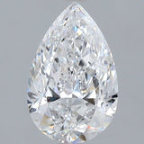 2.5 Carat Pear - Natural Diamond - 2.5 - E - Slightly Included - VG - EX - EX - Diamonds By Rothschild