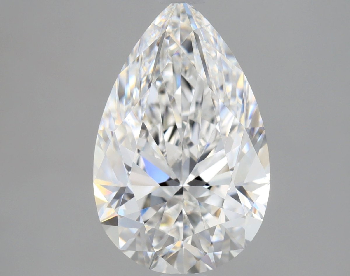 2.5 Carat Pear - Natural Diamond - 2.5 - E - VVS1 - VG - EX - EX - Diamonds By Rothschild