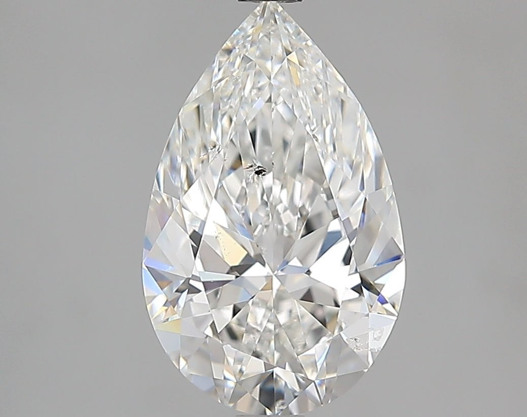 2.5 Carat Pear - Natural Diamond - 2.5 - G - SI2 - VG - EX - VG - Diamonds By Rothschild