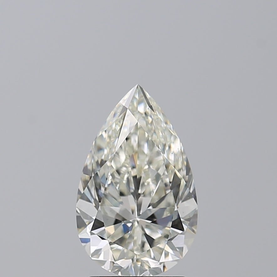 2.5 Carat Pear - Natural Diamond - 2.5 - J - VS2 - EX - EX - EX - Diamonds By Rothschild
