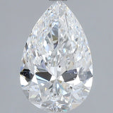 2.5 Carat Pear - Natural Diamond - 2.51 - E - SI1 - VG - EX - VG - Diamonds By Rothschild