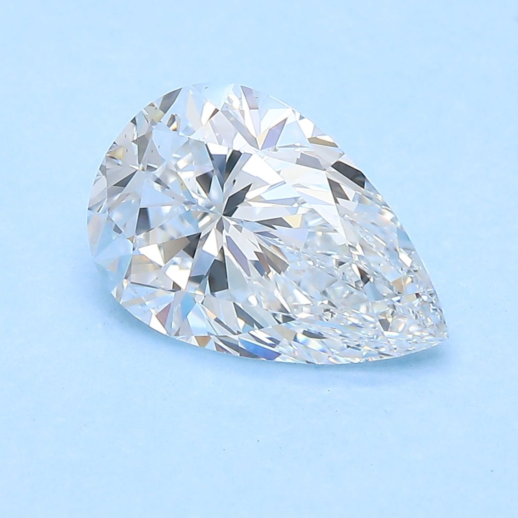 2.5 Carat Pear - Natural Diamond - 2.51 - E - VS1 - VG - EX - VG - Diamonds By Rothschild