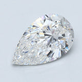 2.5 Carat Pear - Natural Diamond - 2.51 - F - VS1 - EX - EX - EX - Diamonds By Rothschild