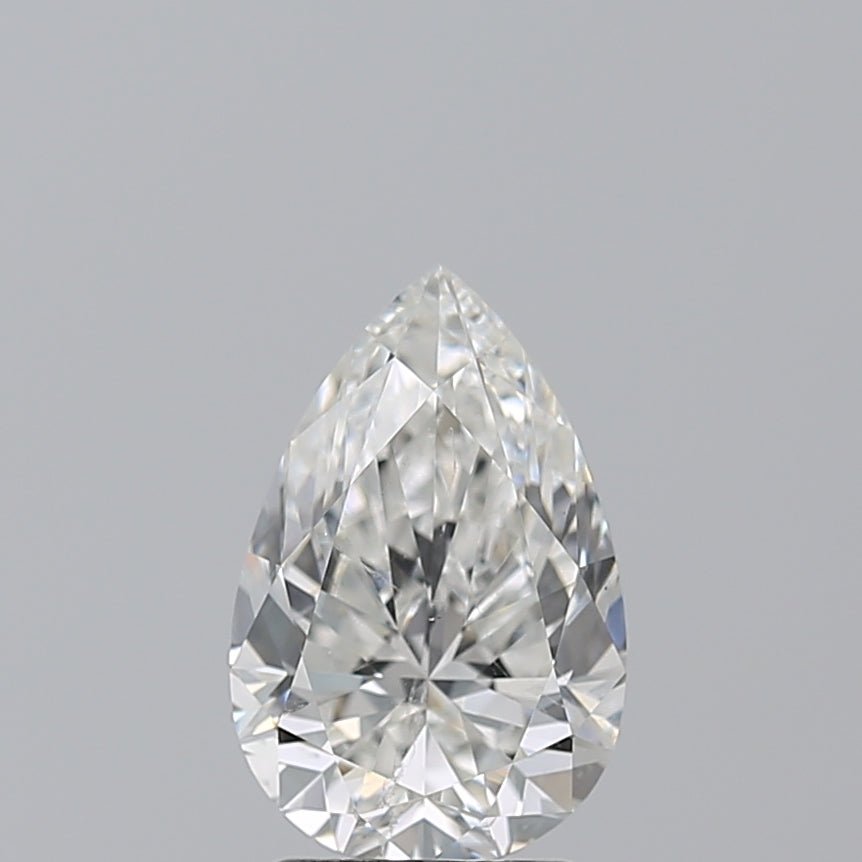 2.5 Carat Pear - Natural Diamond - 2.51 - H - SI2 - EX - EX - EX - Diamonds By Rothschild