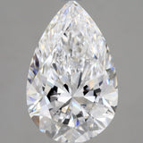 2.5 Carat Pear - Natural Diamond - 2.7 - D - SI1 - VG - EX - EX - Diamonds By Rothschild