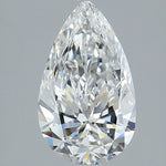2.5 Carat Pear Shape Cut Natural Diamond - E SI1 - 2.5ct - VG Cut Grade - Diamonds By Rothschild