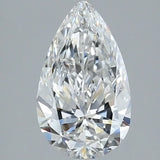 2.5 Carat Pear Shape Cut Natural Diamond - E SI1 - 2.5ct - VG Cut Grade - Diamonds By Rothschild