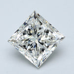 2.5 Carat PRINCESS - Natural Diamond - 2.51 - J - VVS2 - VG - EX - VG - Diamonds By Rothschild