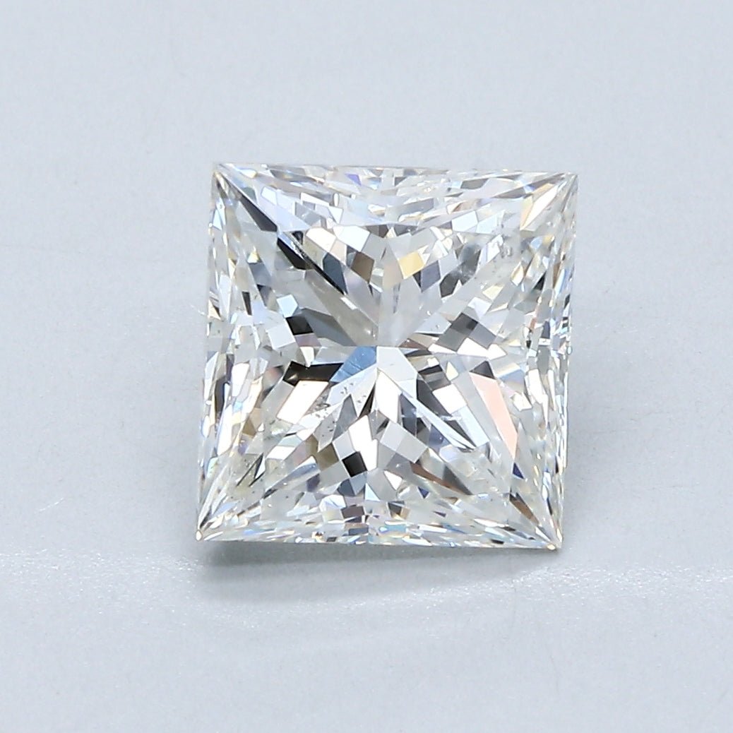 2.5 Carat Princess - Natural Diamond - 2.52 - H - SI1 - VG - EX - VG - Diamonds By Rothschild