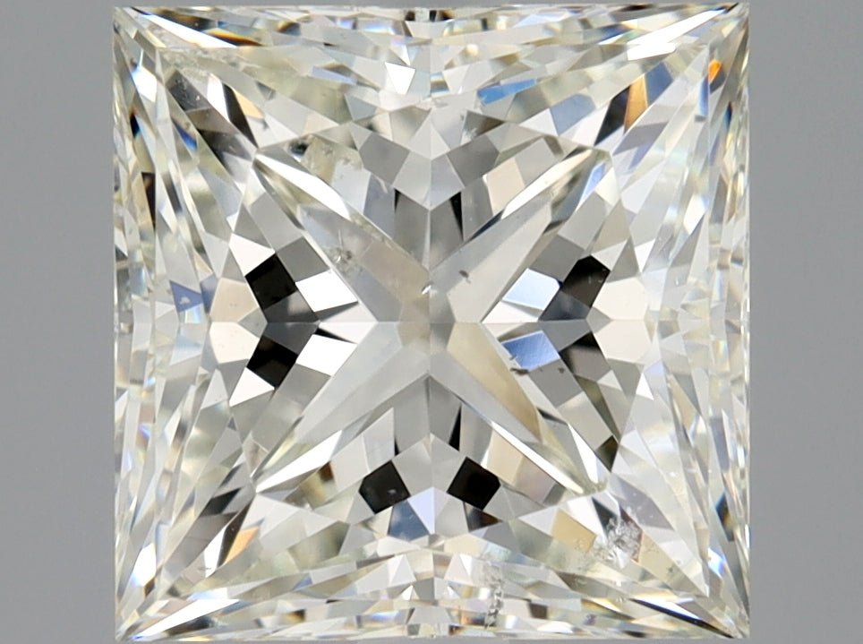 2.5 Carat Princess - Natural Diamond - 2.73 - K - SI2 - VG - EX - EX - Diamonds By Rothschild