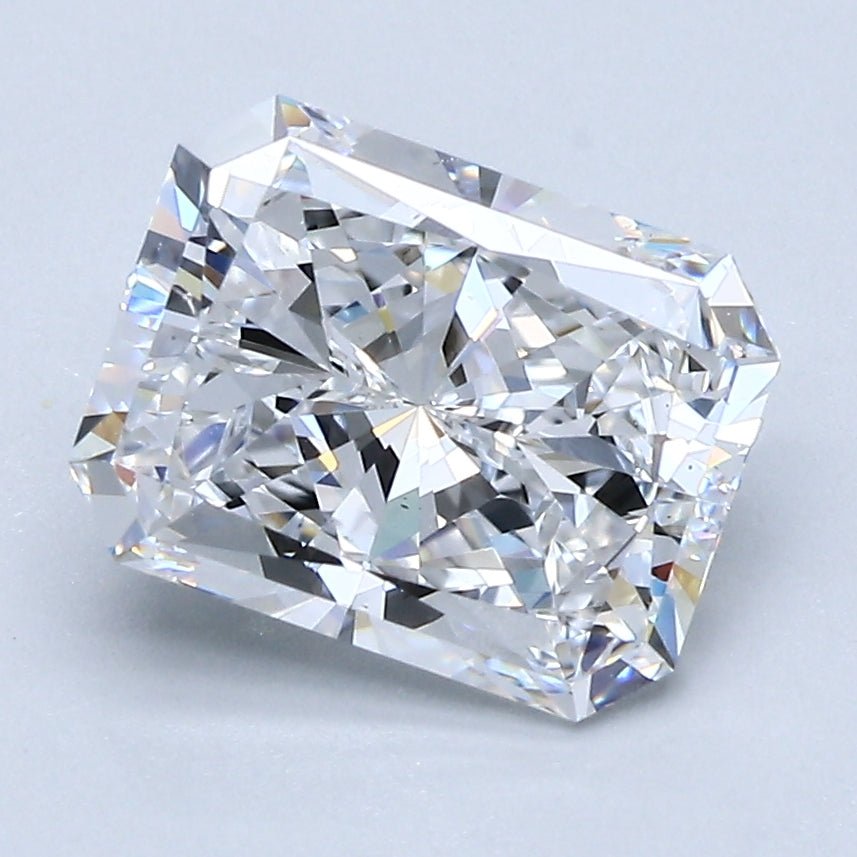 2.5 Carat Radiant - Natural Diamond - 2.5 - D - Very Slightly Included - EX - EX - VG - Diamonds By Rothschild