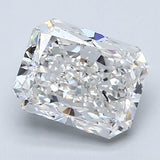 2.5 Carat Radiant - Natural Diamond - 2.61 - F - VS2 - VG - EX - EX - Diamonds By Rothschild