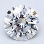 2.5 Carat Round Cut Natural Diamond - E VS1 - 2.5ct - EX Cut Grade - Diamonds By Rothschild
