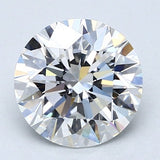 2.5 Carat Round Cut Natural Diamond - E VS1 - 2.5ct - EX Cut Grade - Diamonds By Rothschild