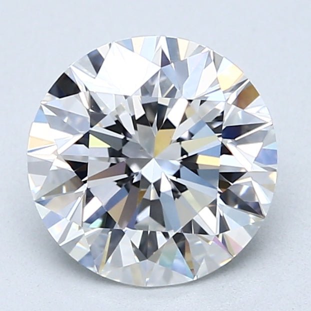 2.5 Carat Round Cut Natural Diamond - E VS1 - 2.5ct - EX Cut Grade - Diamonds By Rothschild