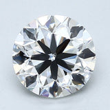 2.5 Carat Round Cut Natural Diamond - F VS1 - 2.5ct - VG Cut Grade - Diamonds By Rothschild