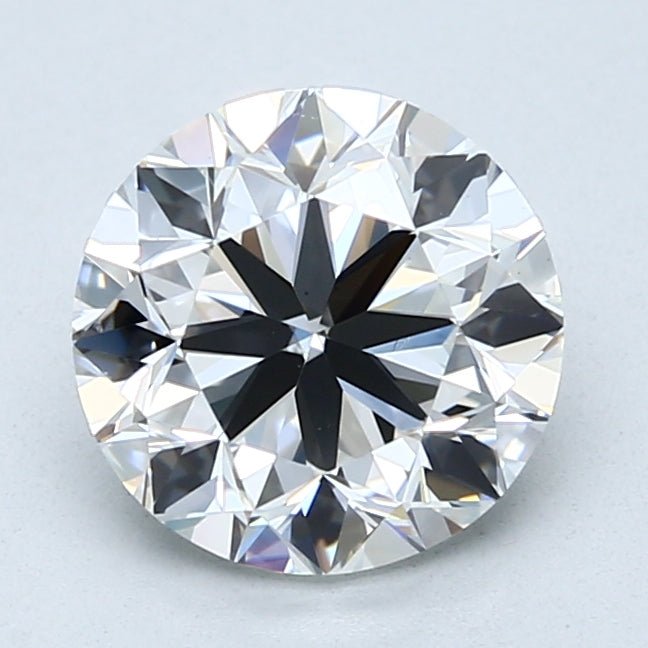 2.5 Carat Round Cut Natural Diamond - F VS1 - 2.5ct - VG Cut Grade - Diamonds By Rothschild