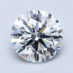 2.5 Carat Round Cut Natural Diamond - F VVS2 - 2.5ct - EX Cut Grade - Diamonds By Rothschild
