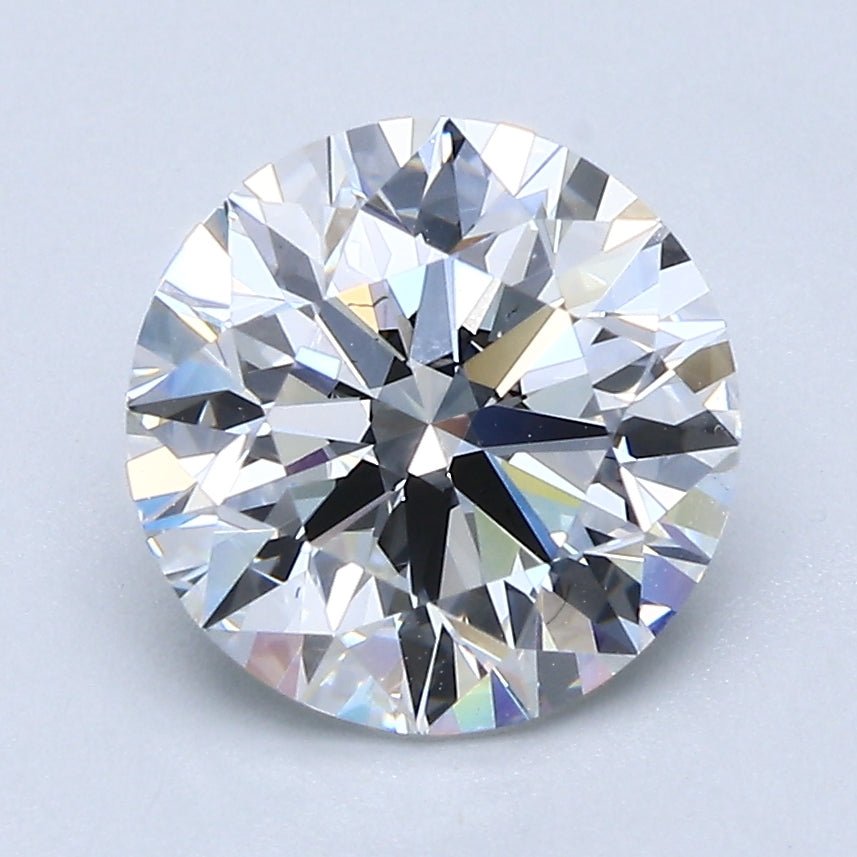 2.5 Carat Round Cut Natural Diamond - F VVS2 - 2.5ct - EX Cut Grade - Diamonds By Rothschild