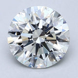 2.5 Carat Round Cut Natural Diamond - H SI1 - 2.51ct - EX Cut Grade - Diamonds By Rothschild