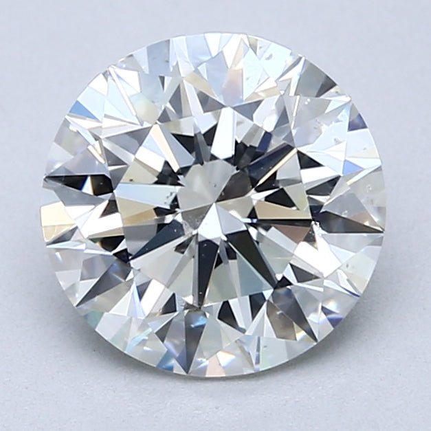 2.5 Carat Round Cut Natural Diamond - H SI1 - 2.51ct - EX Cut Grade - Diamonds By Rothschild
