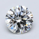 2.5 Carat Round Cut Natural Diamond - H VS1 - 2.52ct - VG Cut Grade - Diamonds By Rothschild