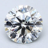 2.5 Carat Round Cut Natural Diamond - H VVS1 - 2.57ct - EX Cut Grade - Diamonds By Rothschild