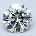 2.5 Carat Round Cut Natural Diamond - J VS1 - 2.5ct - EX Cut Grade - Diamonds By Rothschild