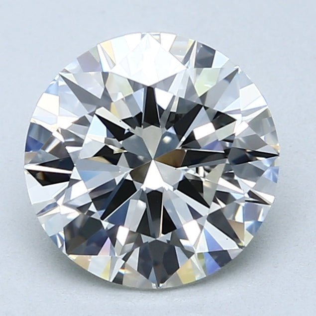 2.5 Carat Round Cut Natural Diamond - J VS1 - 2.5ct - EX Cut Grade - Diamonds By Rothschild