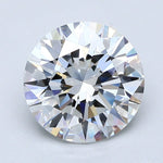 2.5 Carat Round - Natural Diamond - 2.4 - F - VVS1 - EX - EX - EX - Diamonds By Rothschild