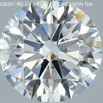 2.5 Carat Round - Natural Diamond - 2.4 - J - VVS1 - EX - EX - EX - Diamonds By Rothschild