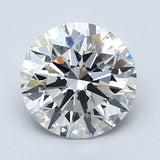 2.5 Carat Round - Natural Diamond - 2.42 - J - VVS2 - EX - EX - EX - Diamonds By Rothschild