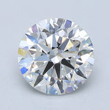 2.5 Carat Round - Natural Diamond - 2.44 - E - VVS2 - EX - EX - EX - Diamonds By Rothschild
