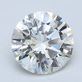 2.5 Carat Round - Natural Diamond - 2.45 - J - SI1 - EX - EX - EX - Diamonds By Rothschild