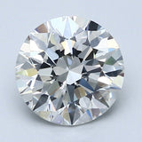 2.5 Carat Round - Natural Diamond - 2.46 - I - SI1 - EX - EX - EX - Diamonds By Rothschild