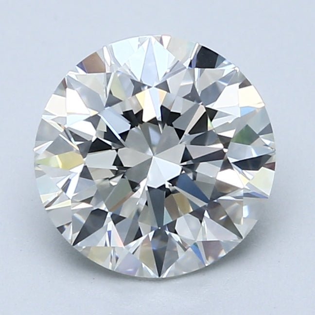 2.5 Carat Round - Natural Diamond - 2.46 - I - SI1 - EX - EX - EX - Diamonds By Rothschild