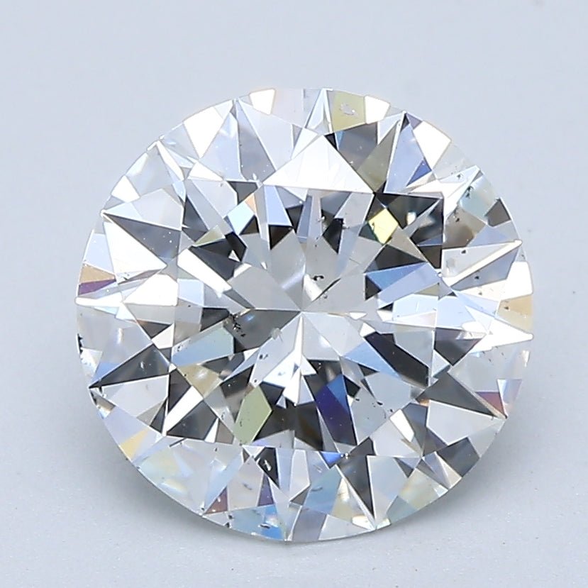 2.5 Carat Round - Natural Diamond - 2.5 - D - SI1 - EX - EX - EX - Diamonds By Rothschild