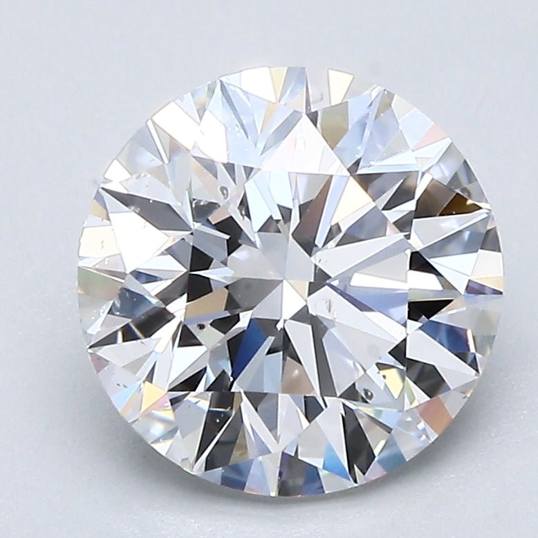 2.5 Carat Round - Natural Diamond - 2.5 - D - SI1 - EX - EX - EX - Diamonds By Rothschild