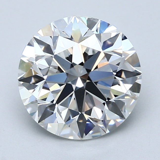 2.5 Carat Round - Natural Diamond - 2.5 - E - SI1 - EX - EX - EX - Diamonds By Rothschild