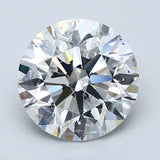 2.5 Carat Round - Natural Diamond - 2.5 - E - SI2 - EX - EX - EX - Diamonds By Rothschild