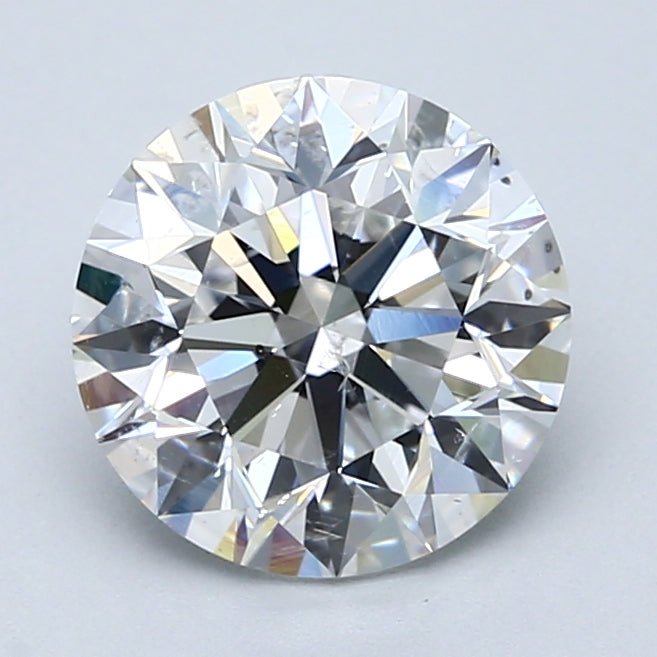 2.5 Carat Round - Natural Diamond - 2.5 - E - SI2 - EX - EX - EX - Diamonds By Rothschild