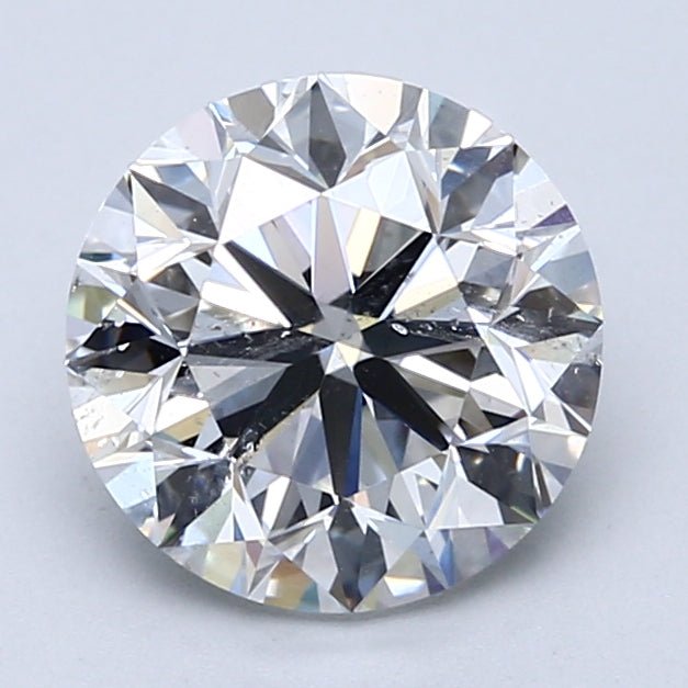 2.5 Carat Round - Natural Diamond - 2.5 - E - SI2 - VG - EX - VG - Diamonds By Rothschild