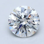 2.5 Carat Round - Natural Diamond - 2.5 - F - SI2 - EX - EX - EX - Diamonds By Rothschild